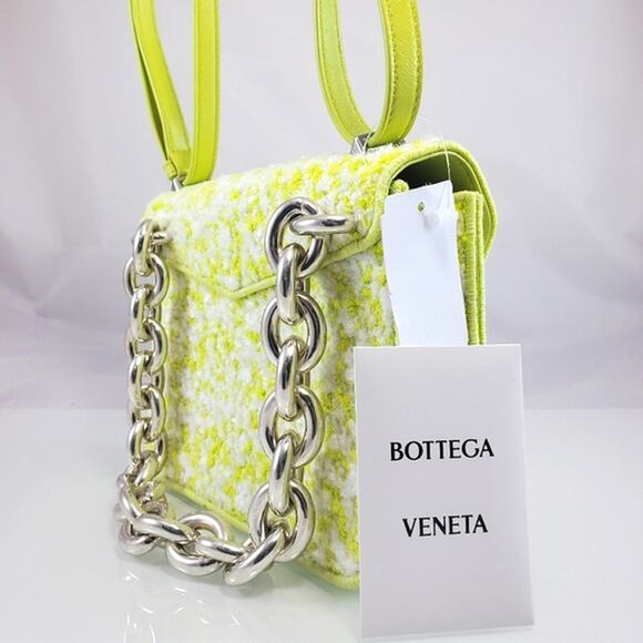 NWT$3,600 Bottega Veneta Small Boucle Mount Envelope Chain Shoulder Seagrass Bag - Picture 6 of 16
